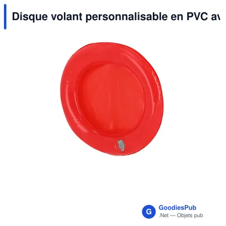 Disque volant personnalisable en PVC avec logo - Coussin Zalox