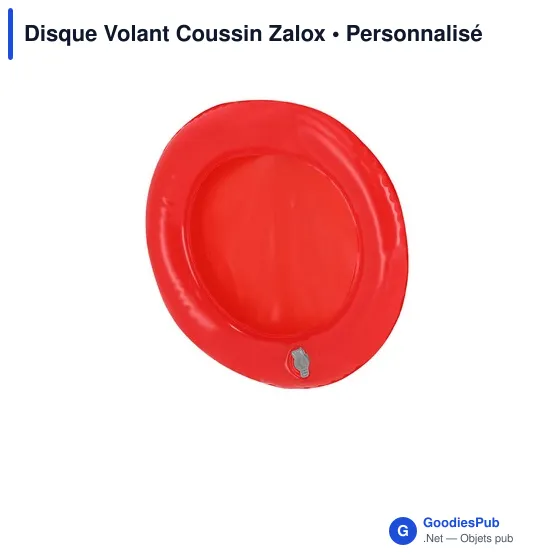Disque volant personnalisable en PVC avec logo - Coussin Zalox - Image 1