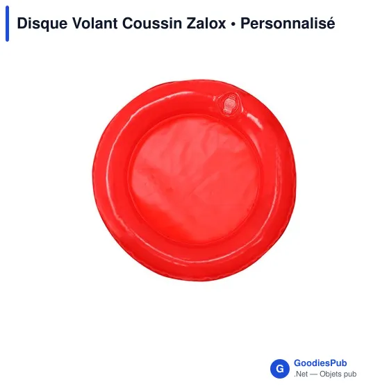 Disque volant personnalisable en PVC avec logo - Coussin Zalox - Image 4