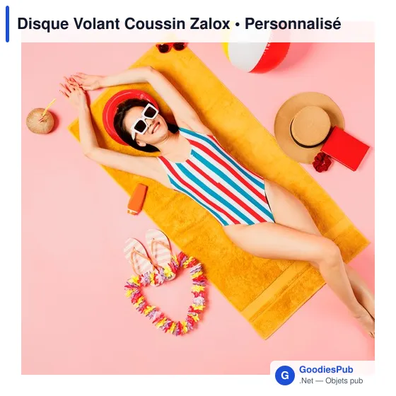 Disque volant personnalisable en PVC avec logo - Coussin Zalox - Image 10