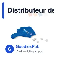 Distributeur de bonbons personnalisable en forme de pouce avec logo - Pouce - Miniature 1