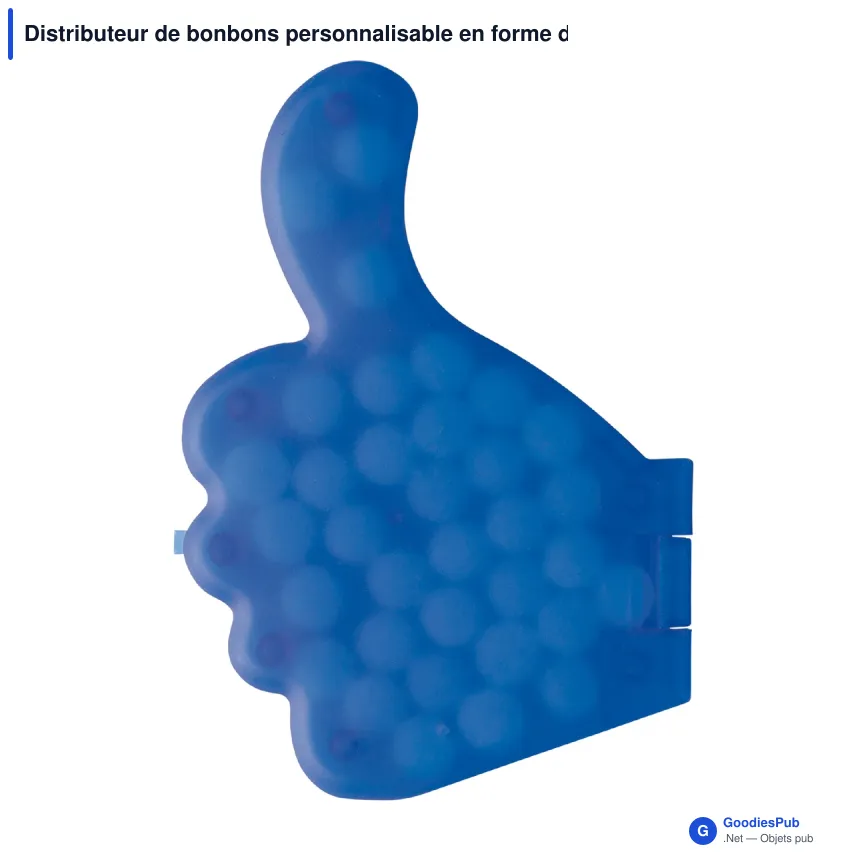 Distributeur de bonbons personnalisable en forme de pouce avec logo - Pouce - Image 2