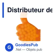 Distributeur de bonbons personnalisable en forme de pouce avec logo - Pouce - Miniature 4