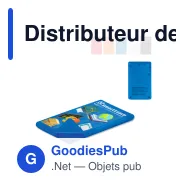 Distributeur de bonbons personnalisable en PP coloris givrés avec logo - Classique - Miniature 1