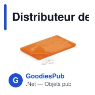 Distributeur de bonbons personnalisable en PP coloris givrés avec logo - Classique - Miniature 2