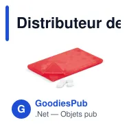 Distributeur de bonbons personnalisable en PP coloris givrés avec logo - Classique - Miniature 4