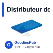 Distributeur de bonbons personnalisable en PP coloris givrés avec logo - Classique - Miniature 6