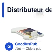 Distributeur de bonbons menthe personnalisable en forme de camion avec logo - Camion - Miniature 1