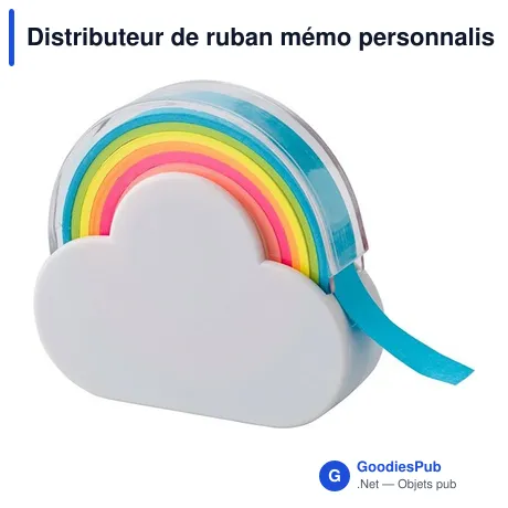 Distributeur de ruban mémo personnalisable avec logo - Nuage