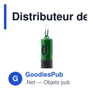 Distributeur de Sacs Muller personnalisable avec logo pour animaux - Miniature 1