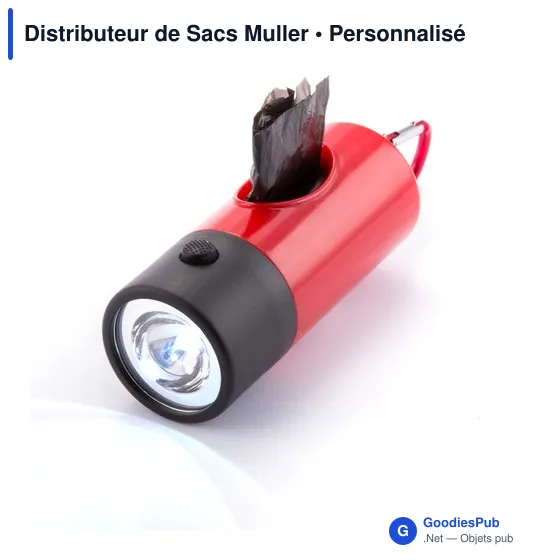 Distributeur de Sacs Muller personnalisable avec logo pour animaux - Image 4