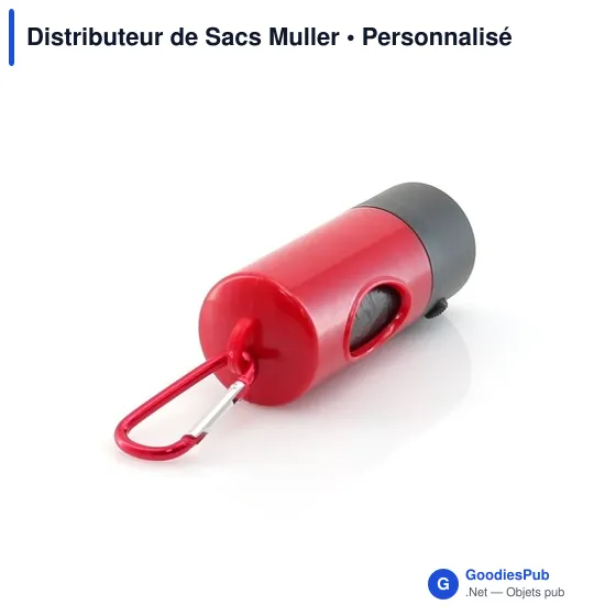 Distributeur de Sacs Muller personnalisable avec logo pour animaux - Image 7