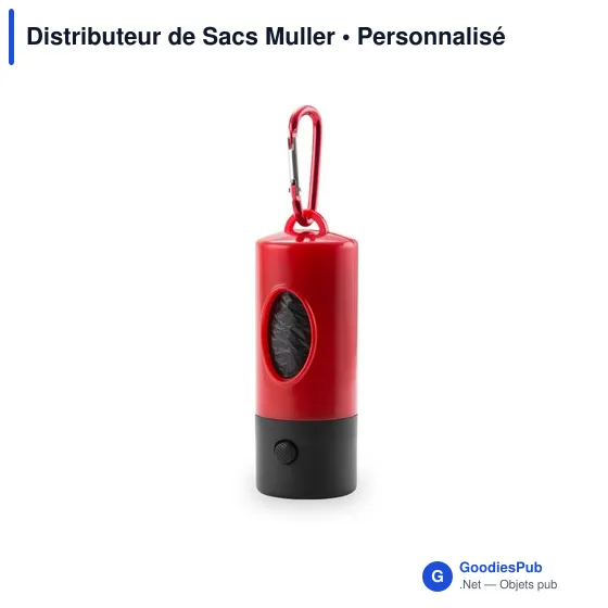 Distributeur de Sacs Muller personnalisable avec logo pour animaux - Image 9