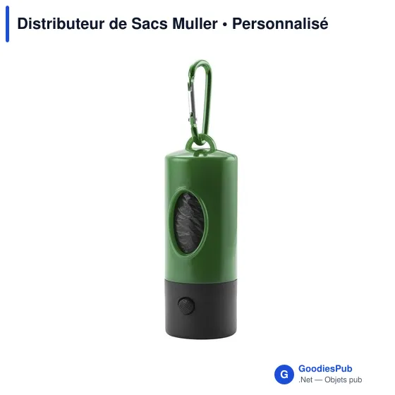 Distributeur de Sacs Muller personnalisable avec logo pour animaux - Image 10