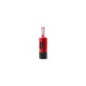 Variante rouge - Distributeur de Sacs Muller personnalisable avec logo pour animaux