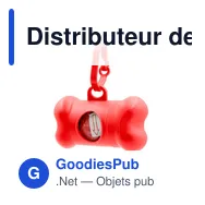 Distributeur de sacs pour chiens personnalisable avec logo | Zoga - Miniature 1