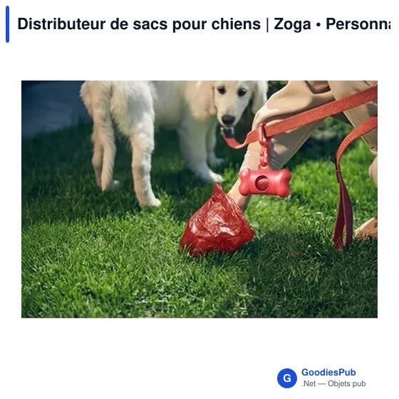 Distributeur de sacs pour chiens personnalisable avec logo | Zoga - Image 2