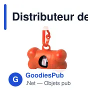 Distributeur de sacs personnalisable pour animaux avec logo - Miniature 11