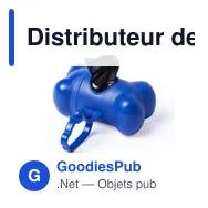 Distributeur de sacs personnalisable pour animaux avec logo - Miniature 3
