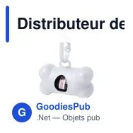 Distributeur de sacs personnalisable pour animaux avec logo - Miniature 7