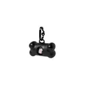 Variante noir - Distributeur de sacs personnalisable pour animaux avec logo