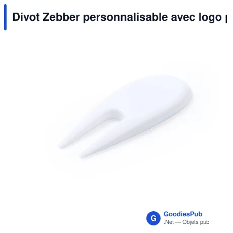 Divot Zebber personnalisable avec logo pour objets publicitaires