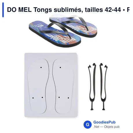 DO MEL Tongs sublimés, tailles 42-44