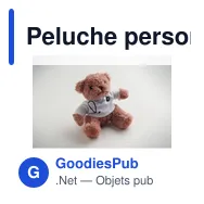 Peluche personnalisable DOC Ours en peluche docteur avec logo - Miniature 5