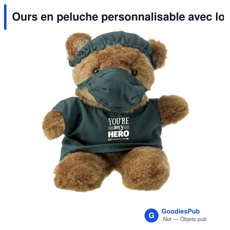 Ours en peluche personnalisable avec logo - Doc peluche