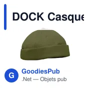 Casquette Docker personnalisable en coton avec logo - Miniature 1