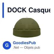 Casquette Docker personnalisable en coton avec logo - Miniature 2