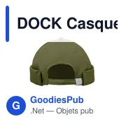 Casquette Docker personnalisable en coton avec logo - Miniature 3
