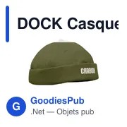 Casquette Docker personnalisable en coton avec logo - Miniature 4