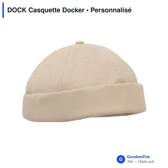 Casquette Docker personnalisable en coton avec logo - Image 8