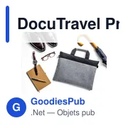 Sac à documents personnalisable DocuTravel Pro avec logo - Miniature 1