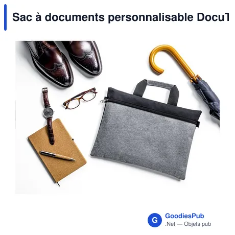 Sac à documents personnalisable DocuTravel Pro avec logo