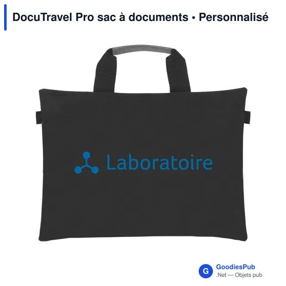 Sac à documents personnalisable DocuTravel Pro avec logo - Image 2
