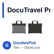 Sac à documents personnalisable DocuTravel Pro avec logo - Miniature 3
