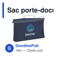 Sac porte-documents personnalisable DocuTravel avec logo - Miniature 1