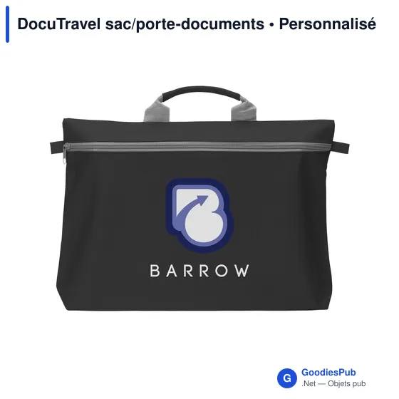 Sac porte-documents personnalisable DocuTravel avec logo - Image 11