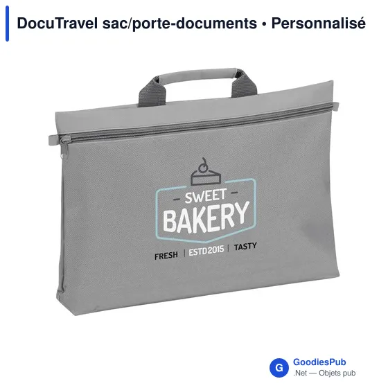 Sac porte-documents personnalisable DocuTravel avec logo - Image 12