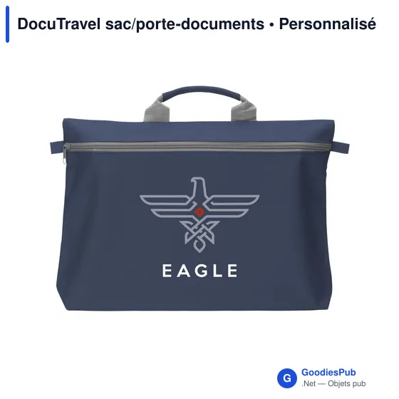 Sac porte-documents personnalisable DocuTravel avec logo - Image 3