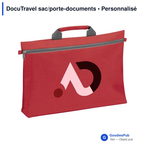 Sac porte-documents personnalisable DocuTravel avec logo - Image 4