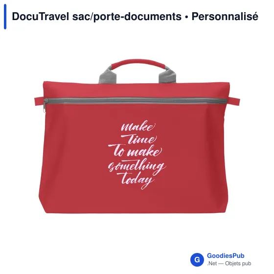 Sac porte-documents personnalisable DocuTravel avec logo - Image 5
