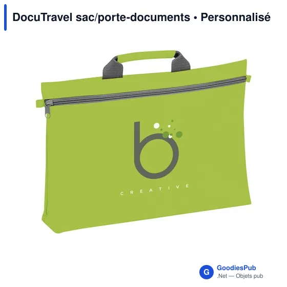 Sac porte-documents personnalisable DocuTravel avec logo - Image 6