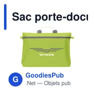 Sac porte-documents personnalisable DocuTravel avec logo - Miniature 7