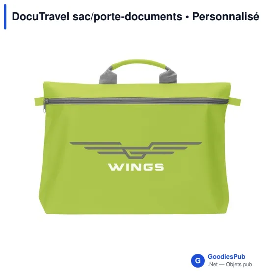 Sac porte-documents personnalisable DocuTravel avec logo - Image 7
