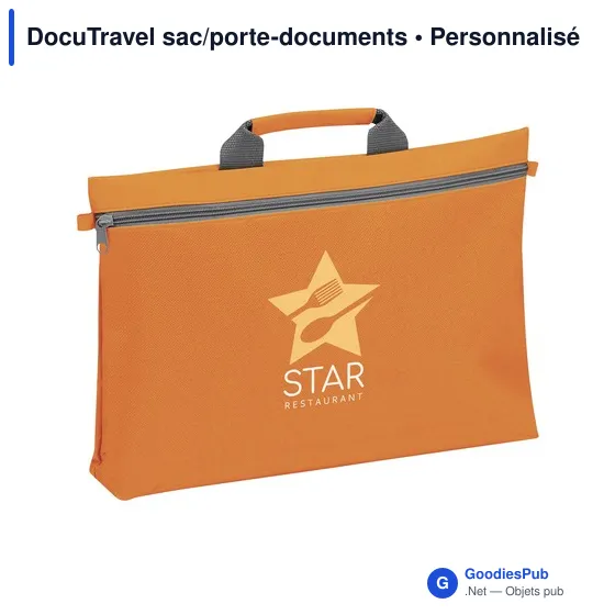 Sac porte-documents personnalisable DocuTravel avec logo - Image 8