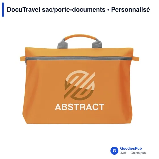 Sac porte-documents personnalisable DocuTravel avec logo - Image 9