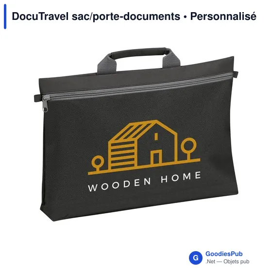 Sac porte-documents personnalisable DocuTravel avec logo - Image 10